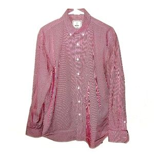 Todd Snyder Red Checkered Button Down Dress Shirt